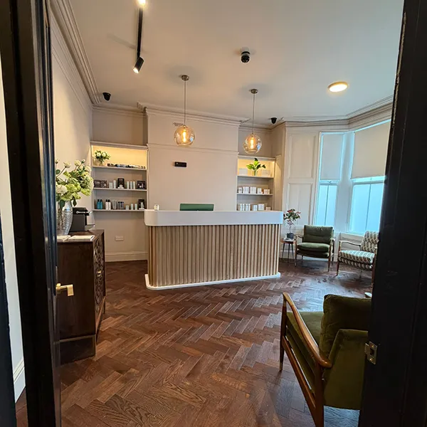 Amar clinic reception in Penarth