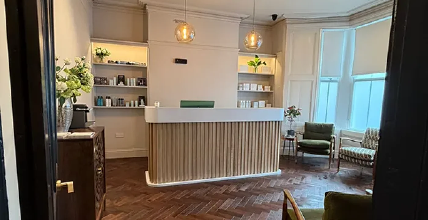 Amar clinic reception in Penarth